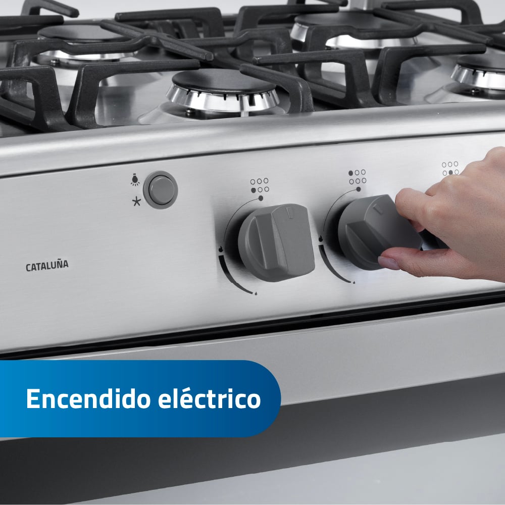 COCINA A GAS GLP INDURAMA 6 HORNILLAS CATALUÑA Q - 5