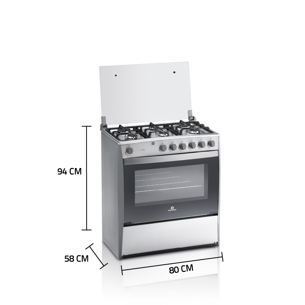 COCINA A GAS GLP INDURAMA 6 HORNILLAS CATALUÑA Q - 8