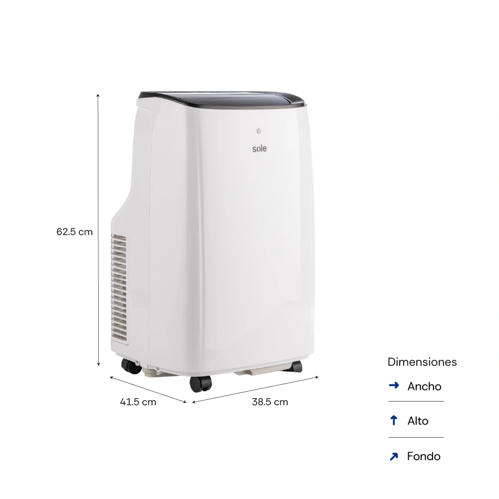 AIRE ACONDICIONADO PORTÁTIL SOLE 9000 BTU 3120SOLAIR011 - 3