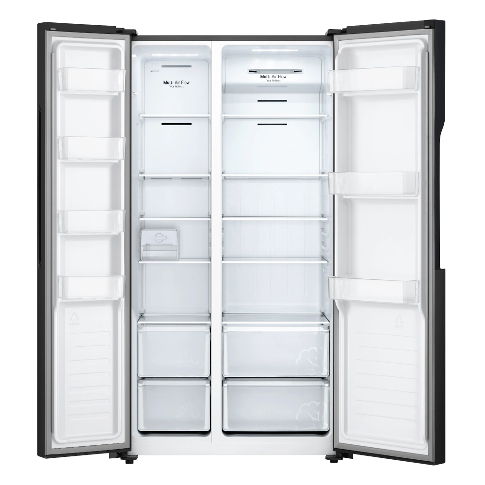 REFRIGERADORA LG 509L GS51MPD SIDE BY SIDE MULTIPLE FLUJO DE AIRE NEGRO - 7