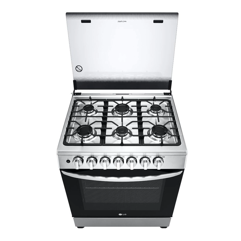 COCINA A GAS LG LRGZ5253S GRAN CAPACIDAD 6 HORNILLAS ACERO INOXIDABLE - 10