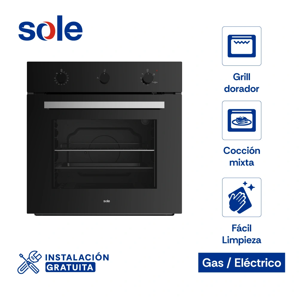 HORNO EMPOTRABLE GLP SOLE 73L MIX CLASSIC - 1