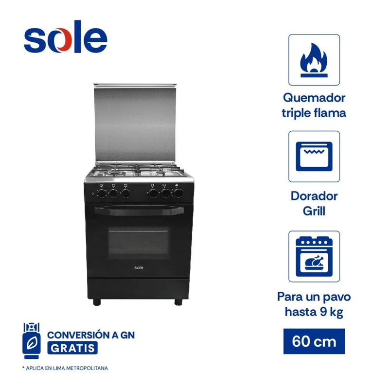 COCINA DE PIE GLP SOLE 4 QUEMADORES COSOL039 - 1