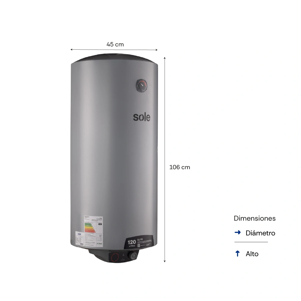 TERMA ELÉCTRICA 120 LITROS SOLE ELITE - 5