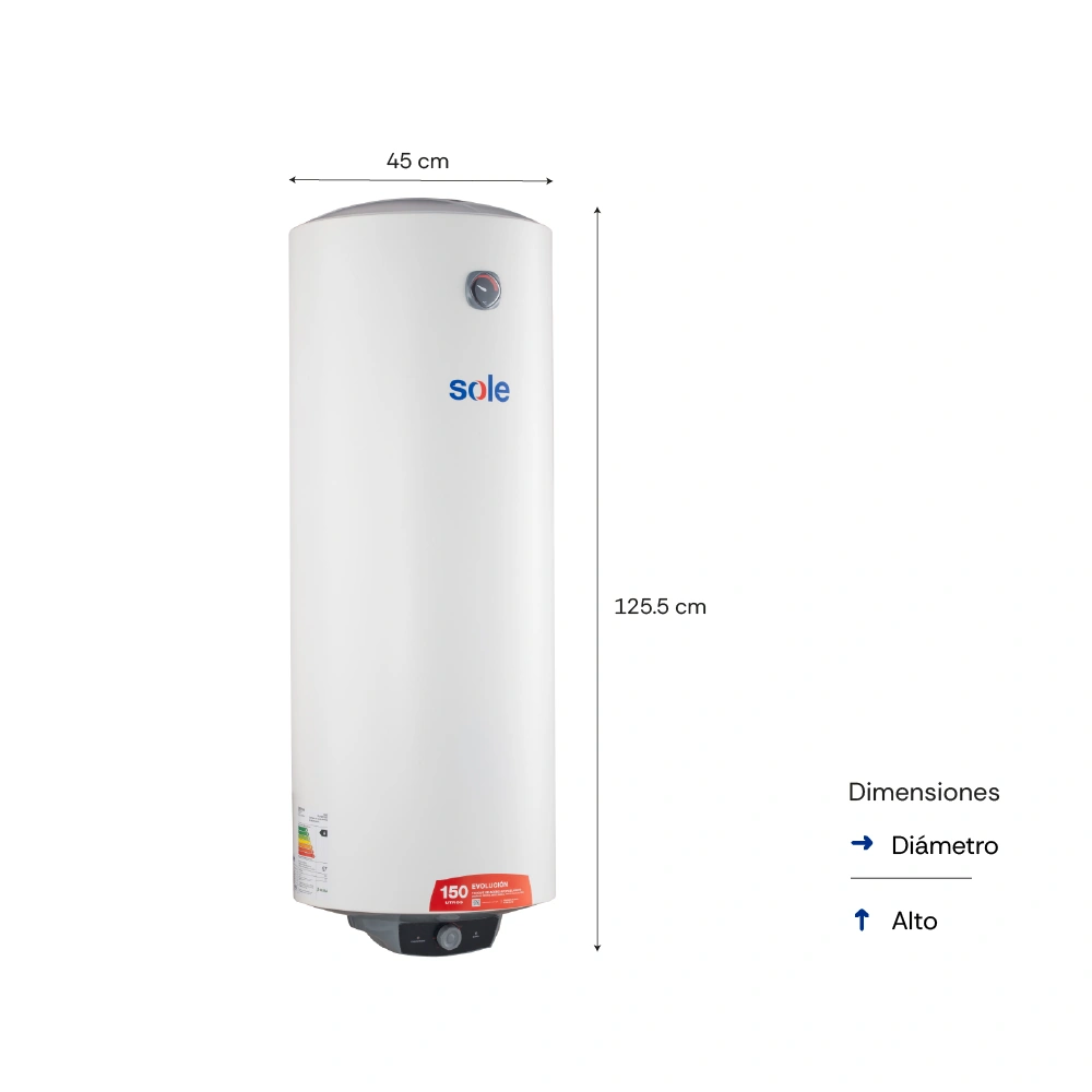 TERMA ELÉCTRICA 150 LITROS SOLE EVOLUCION - 4