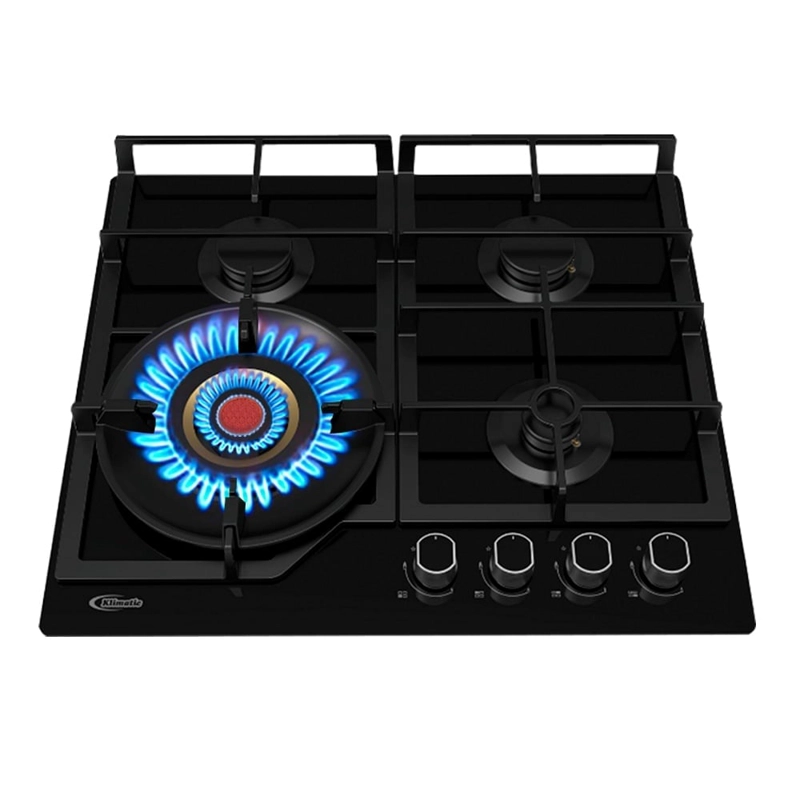 COCINA EMPOTRABLE A GAS KLIMATIC 4 QUEMADORES VULCANO 4 - 4