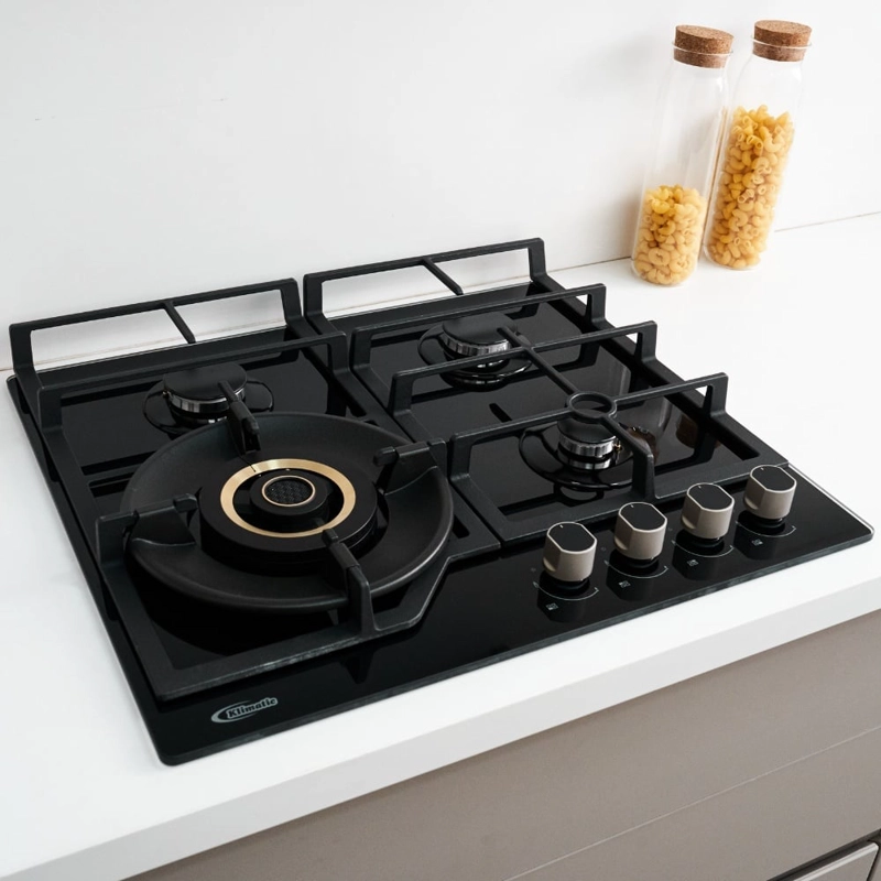 COCINA EMPOTRABLE A GAS KLIMATIC 4 QUEMADORES VULCANO 4 - 10