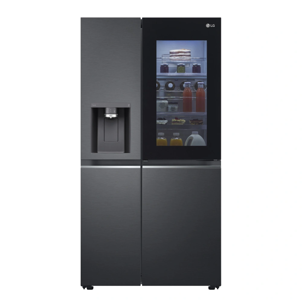 REFRIGERADORA LG 617L GS66SXT SIDE BY SIDE INSTAVIEW NEGRO ACERO - 9