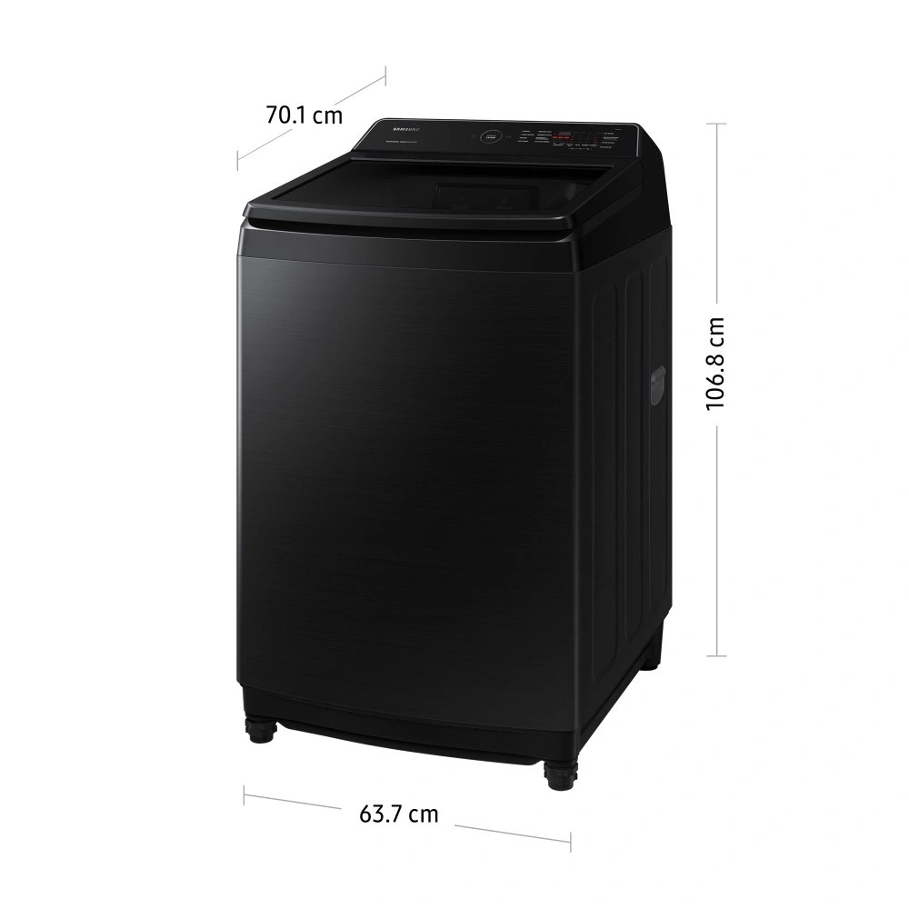 LAVADORA SAMSUNG 17 KG CARGA SUPERIOR ECO BUBBLE WA17CG6441BVPE NEGRO - 2