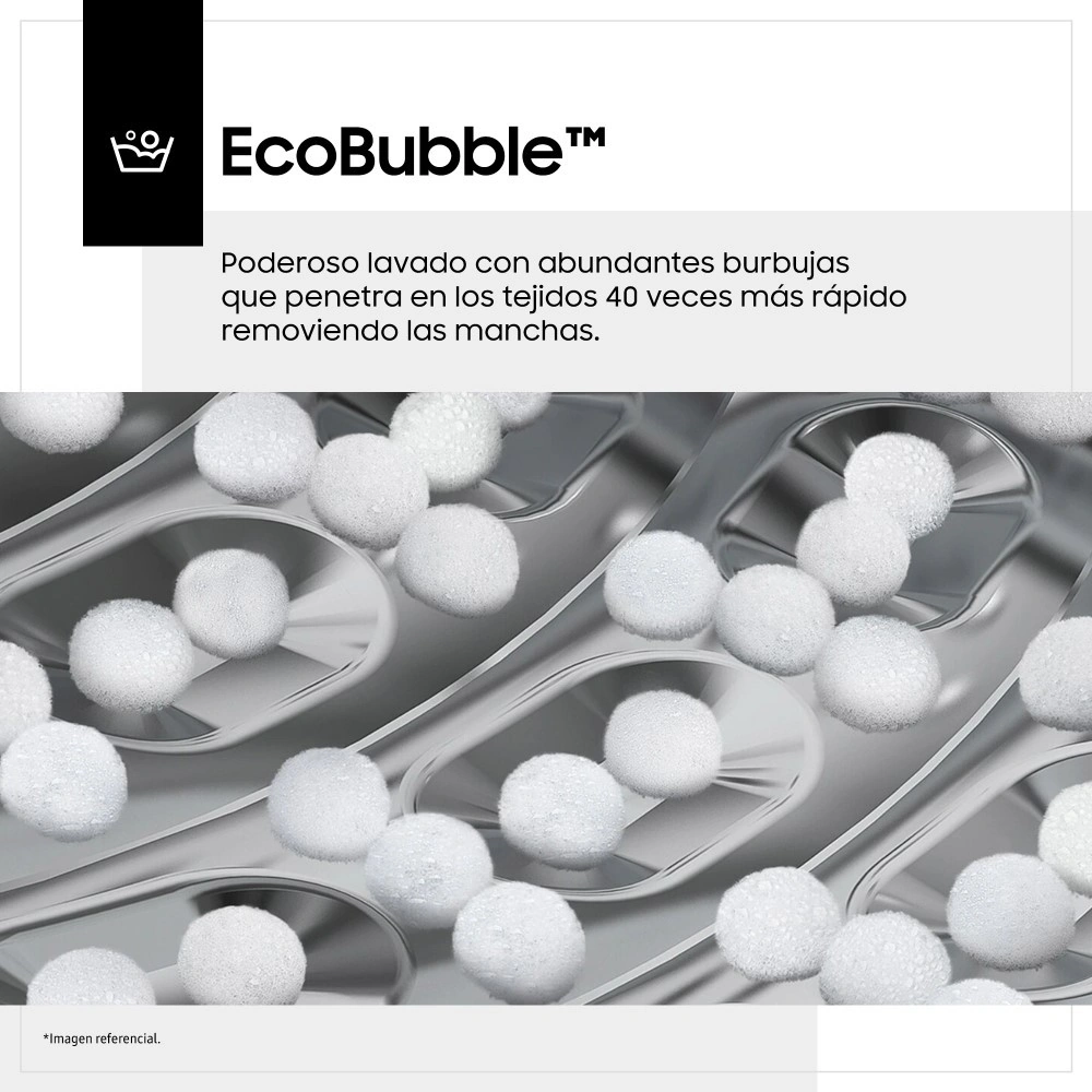 LAVADORA SAMSUNG 17 KG CARGA SUPERIOR ECO BUBBLE WA17CG6441BVPE NEGRO - 7