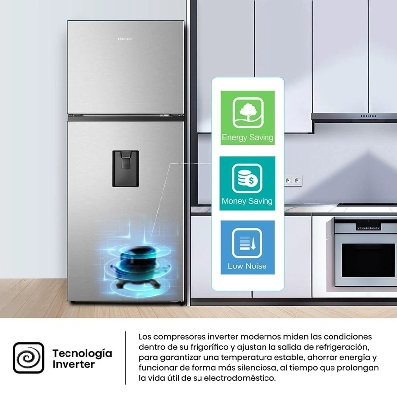 REFRIGERADORA HISENSE TOP FREEZER NO FROST RT3N375NMCA 379 L - 5