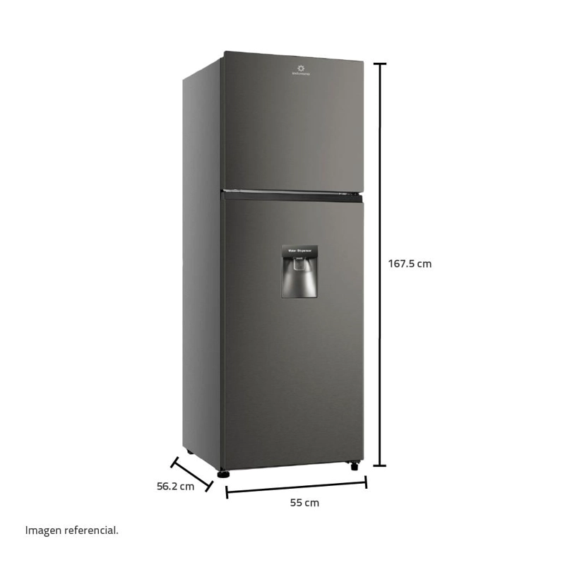 REFRIGERADORA INDURAMA TOP FREEZER NO FROST RI-389DI 246 LITROS CROMO - 8