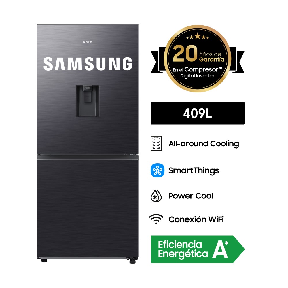 REFRIGERADORA SAMSUNG BOTTOM FREEZER NO FROST RB45DG6300B1PE - 2