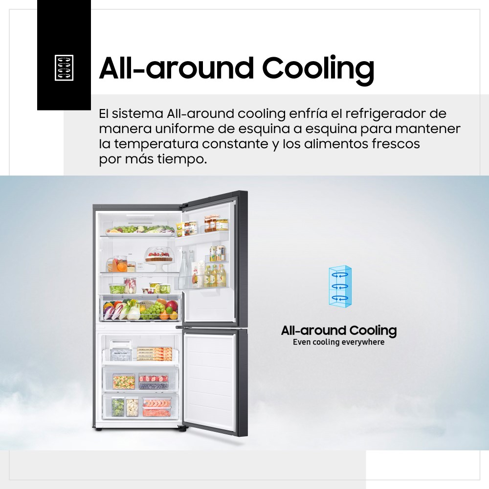 REFRIGERADORA SAMSUNG BOTTOM FREEZER NO FROST RB45DG6300B1PE - 6