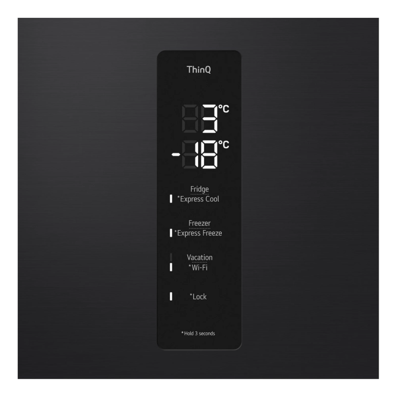 REFRIGERADORA LG 339L GB37SPV BOTTOM FREEZER HYGIENE FRESH+ NEGRO MATE - 6