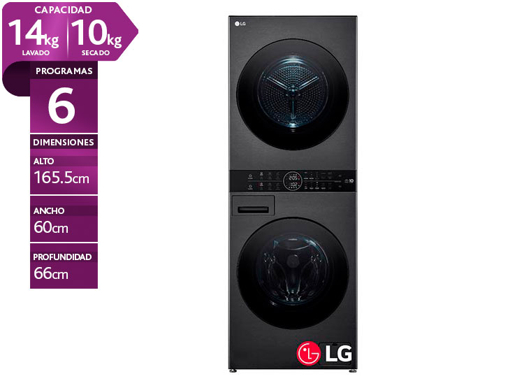 CENTRO DE LAVADO LG 14/10 KG CARGA FRONTAL AI DD WK14BS6R