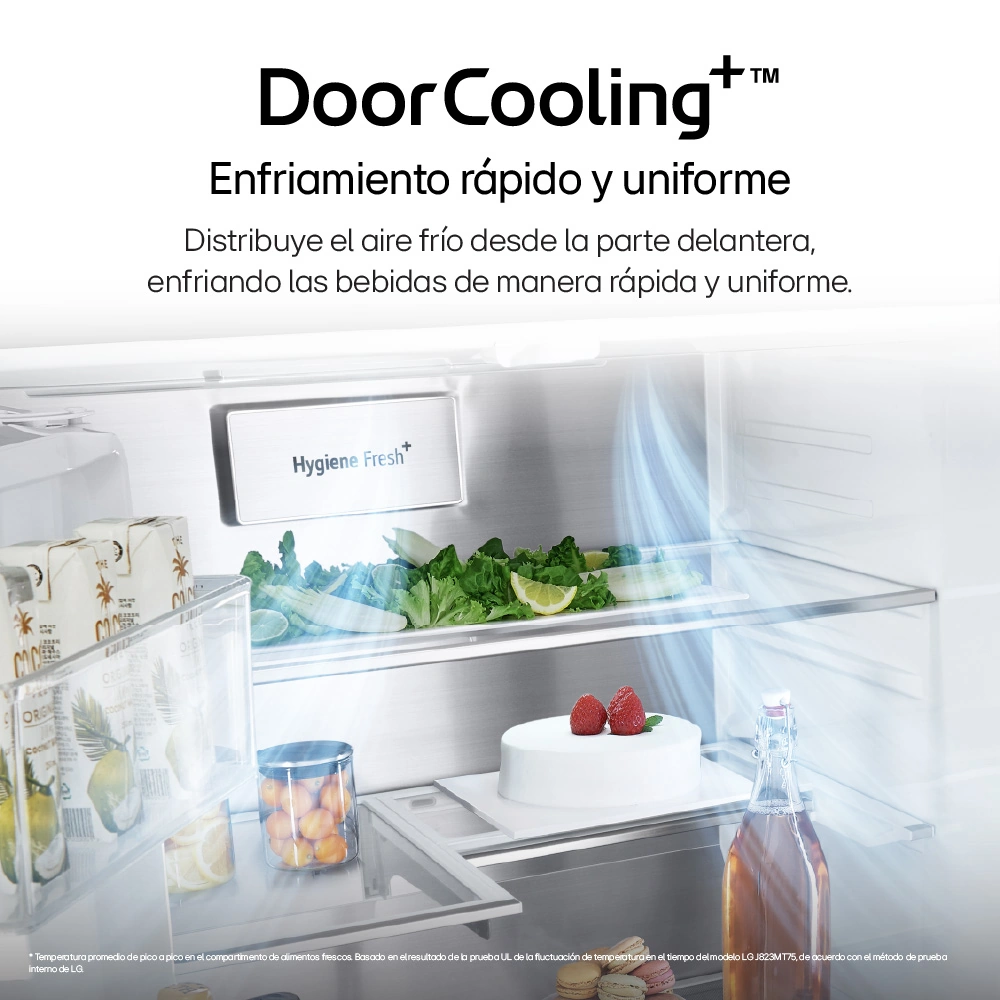 REFRIGERADORA LG 427L GM57SPM FRENCH DOOR TOTAL NO FROST NEGRO - 3