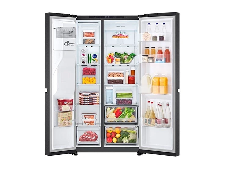 REFRIGERADORA LG 625L GS66SPM SIDE BY SIDE TOTAL NO FROST NEGRO MATE - 5