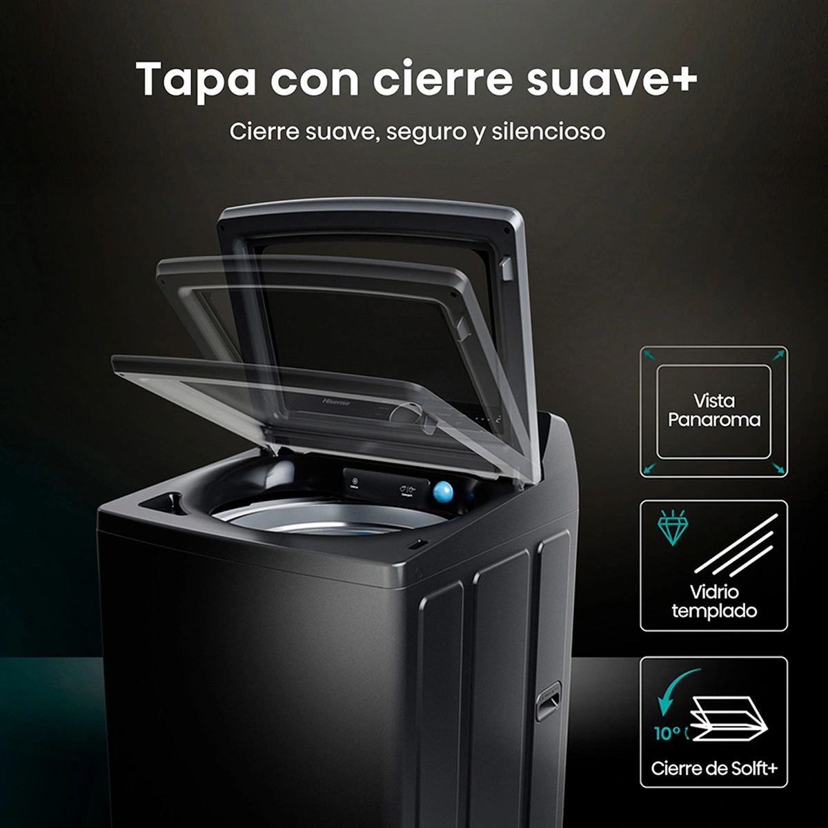 LAVADORA HISENSE 22KG CARGA SUPERIOR INVERTER WT5I2223DB - 13