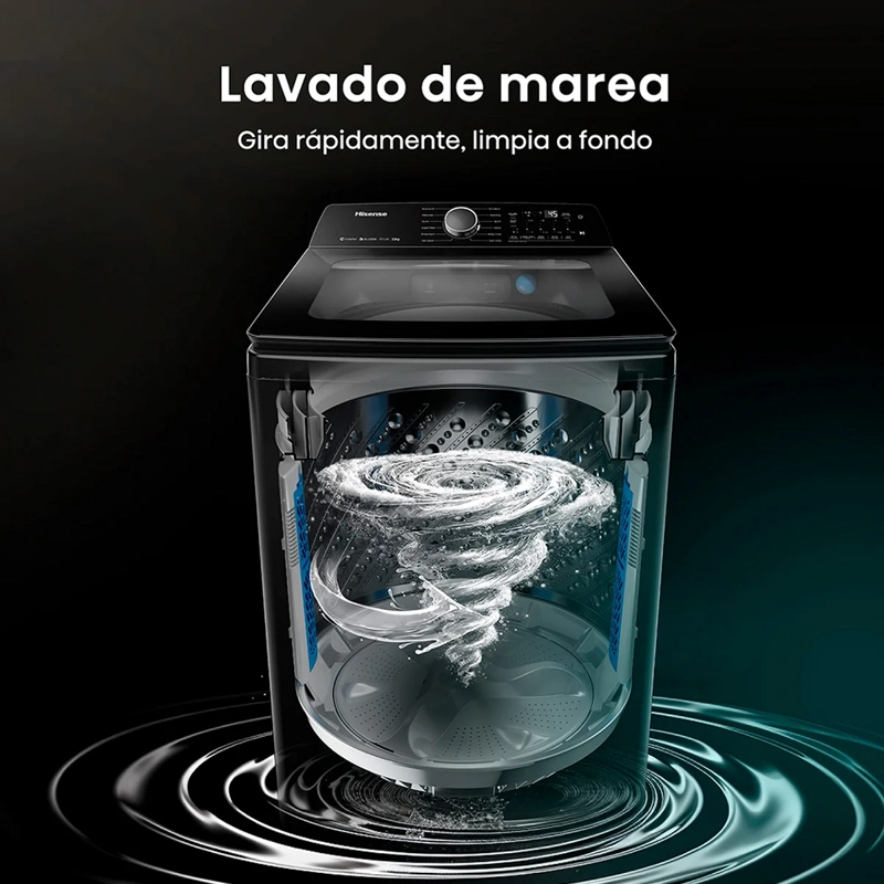 LAVADORA HISENSE 22KG CARGA SUPERIOR INVERTER WT5I2223DB - 10
