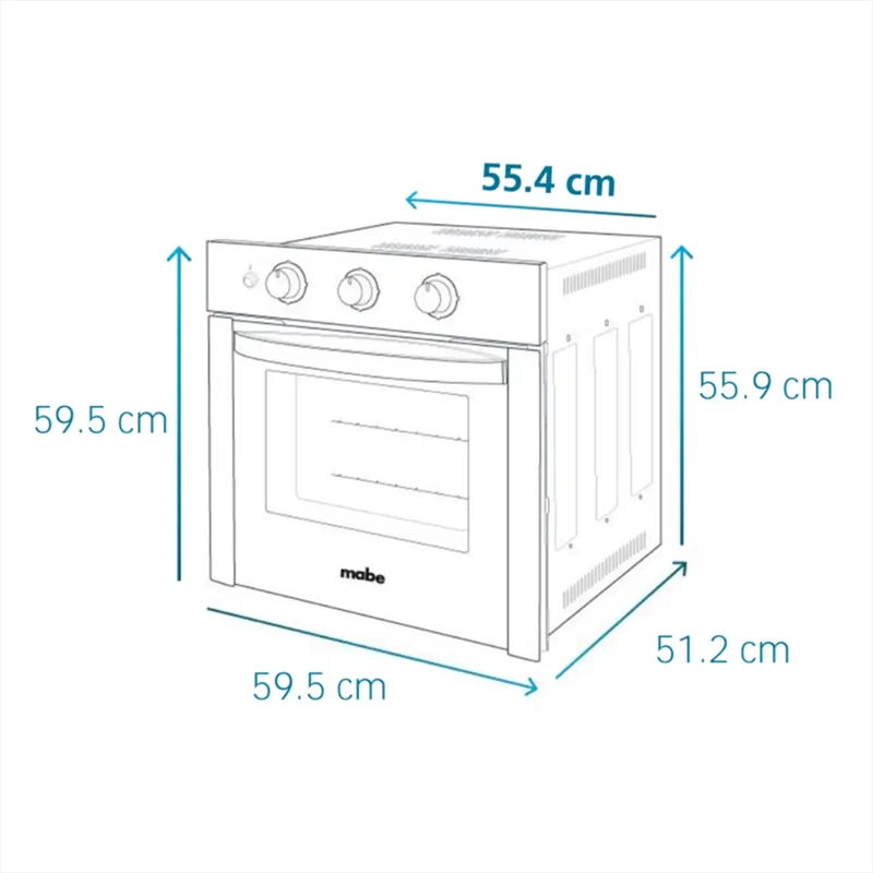 COMBO MABE COCINA EMPOTRABLE PM6045GV0 + HORNO EMPOTRABLE ELÉCTRICO HM6028EYAI0 - 9