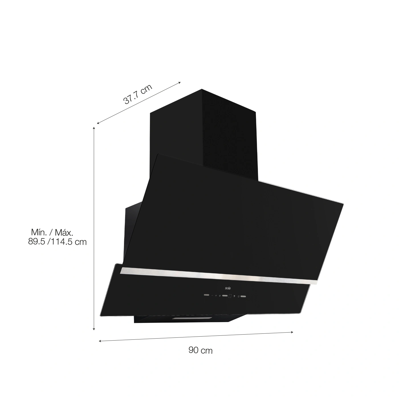 CAMPANA EXTRACTORA SOLE 90 CM 3120TURE100CO - 6