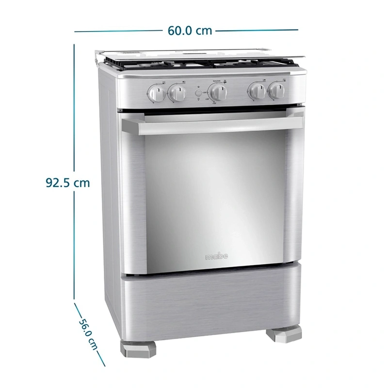 COCINA GAS LICUADO MABE 4 QUEMADORES CMP6030FX1 - 2