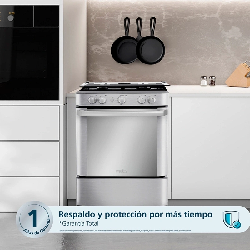COCINA GAS LICUADO MABE 4 QUEMADORES CMP6030FX1 - 3