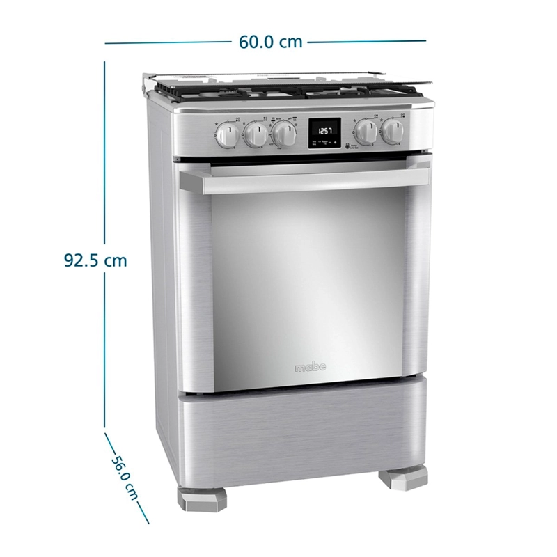 COCINA GAS LICUADO MABE 4 QUEMADORES CMP6085FX1 - 2