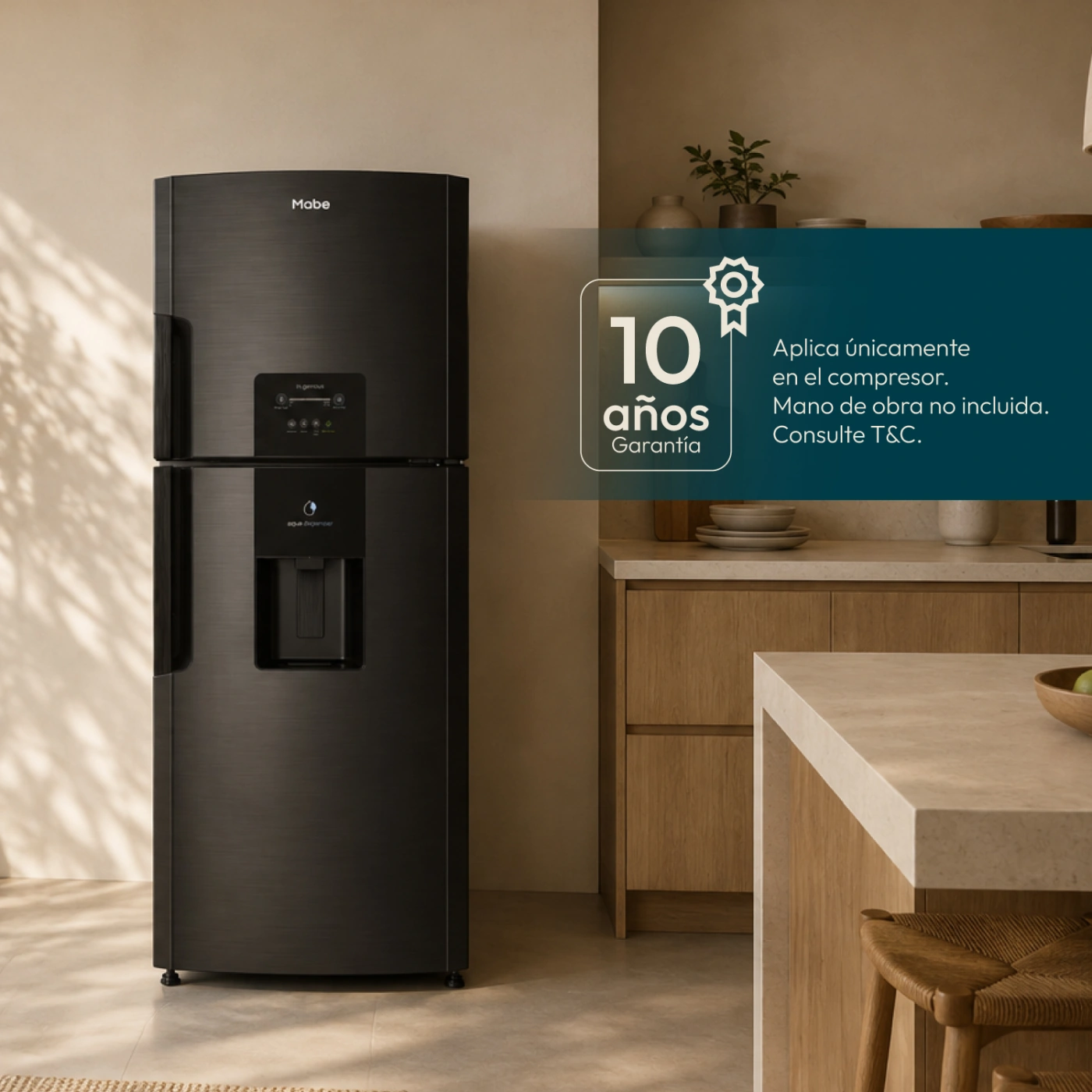REFRIGERADORA MABE TOP FREEZER NO FROST RMP415ZPC 382 L NETO BLACK STEEL - 6