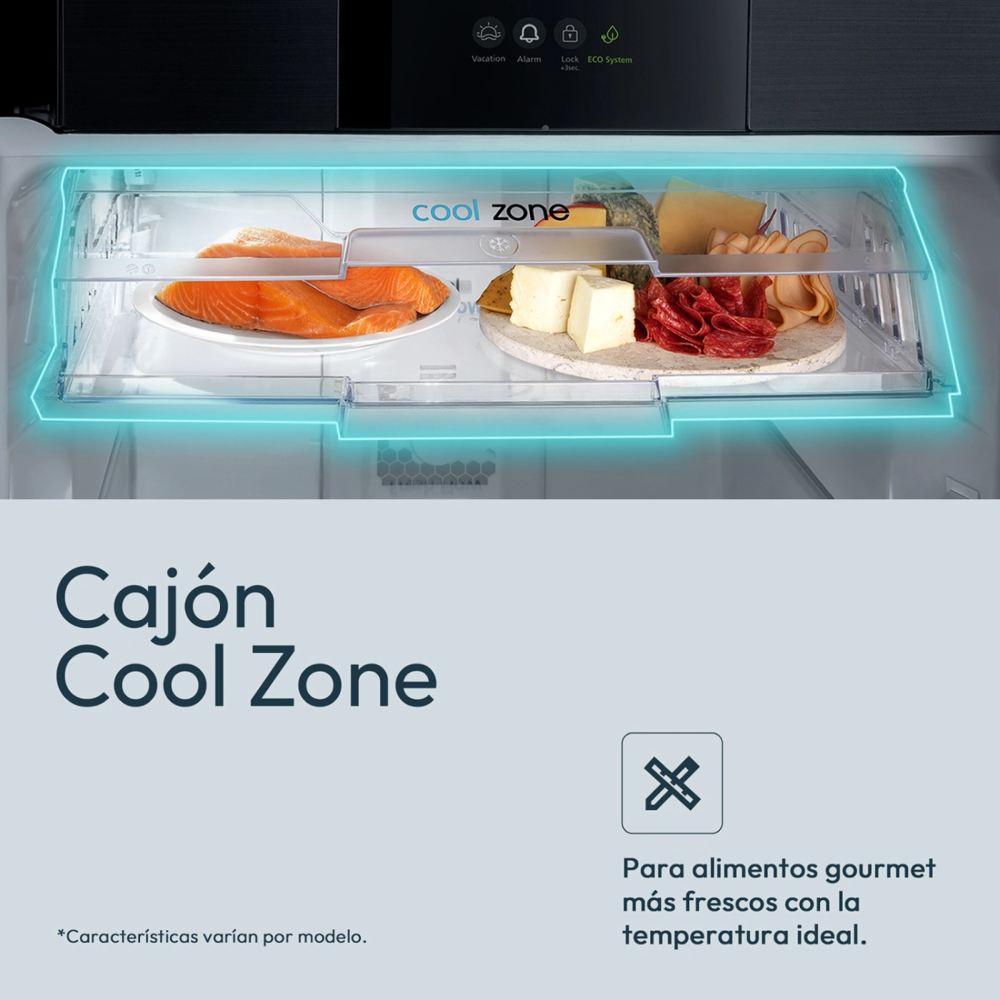 REFRIGERADORA MABE TOP FREEZER NO FROST RMP415ZPC 382 L NETO BLACK STEEL - 9
