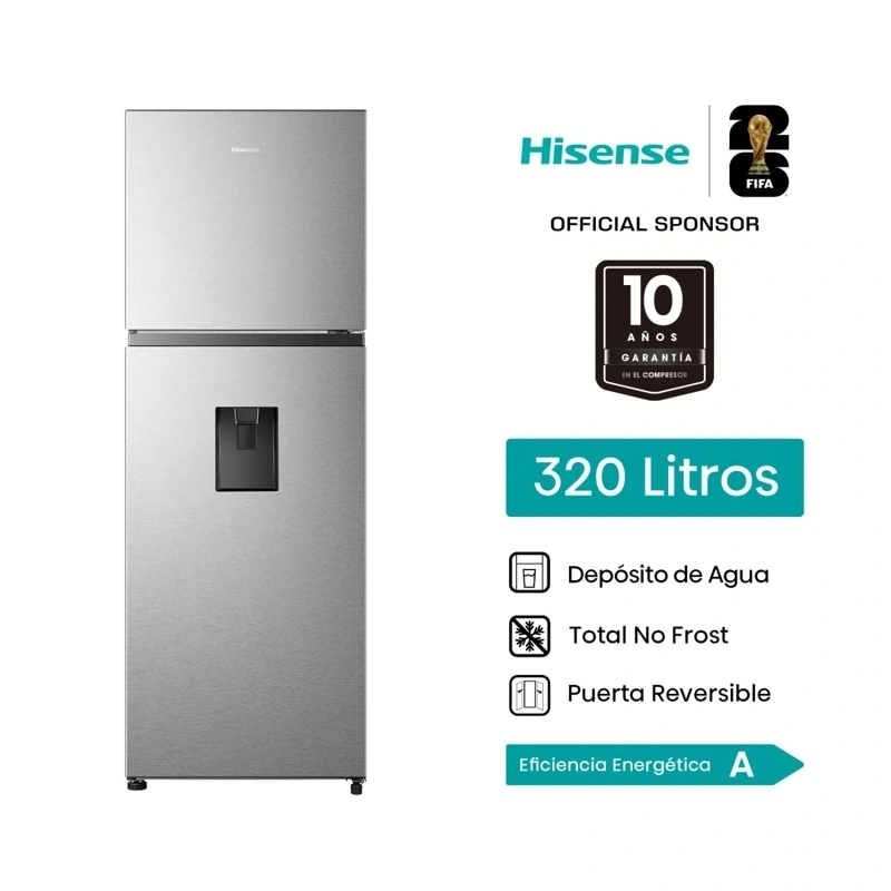 REFRIGERADORA HISENSE TOP FREEZER NO FROST RT3N320NMC - 1