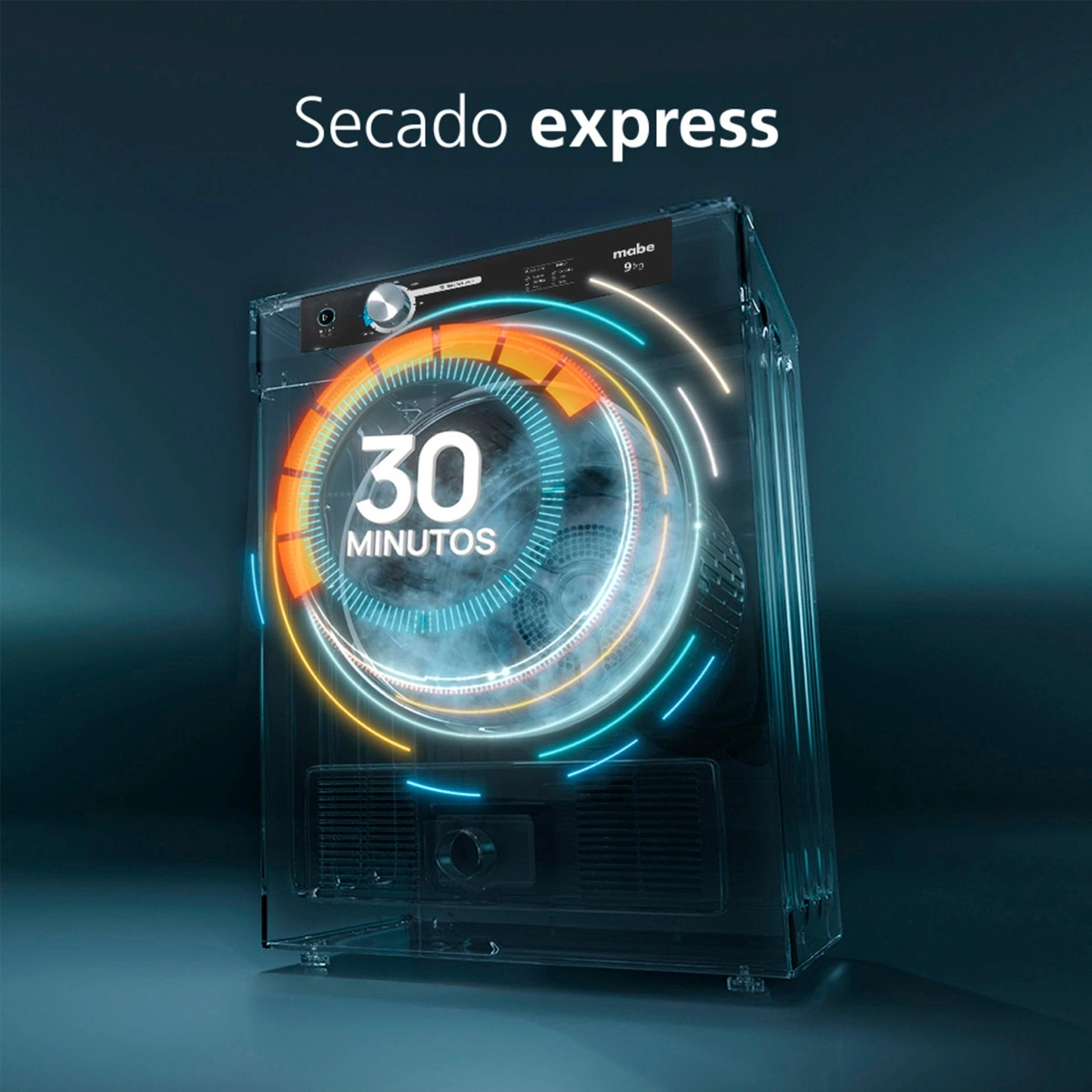 SECADORA DE ROPA MABE ELÉCTRICA EVACUACIÓN 9KG SEM090VBBB0 - 6