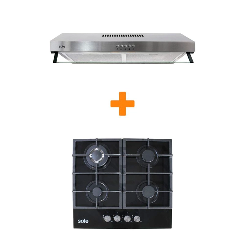COMBO EMPOTRABLE SOLE COCINA SOLCO045COV2 + CAMPANA EXTRACTORA TURE16COV2 - 2