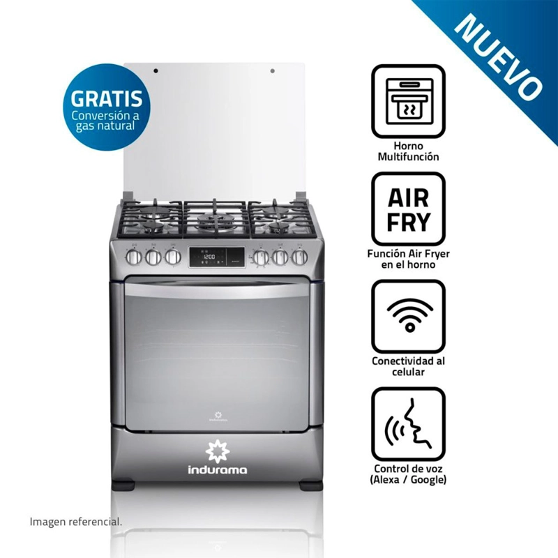 COCINA A GAS INDUMARA 5 QUEMADORES CPI-3595C - 1