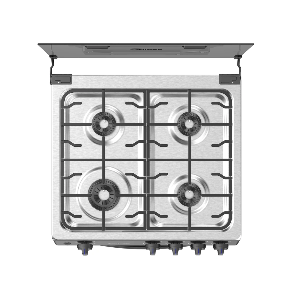 COCINA DE PIE A GAS MIDEA 4 HORNILLAS MGS4Q24B-PE ACERO INOXIDABLE - 7