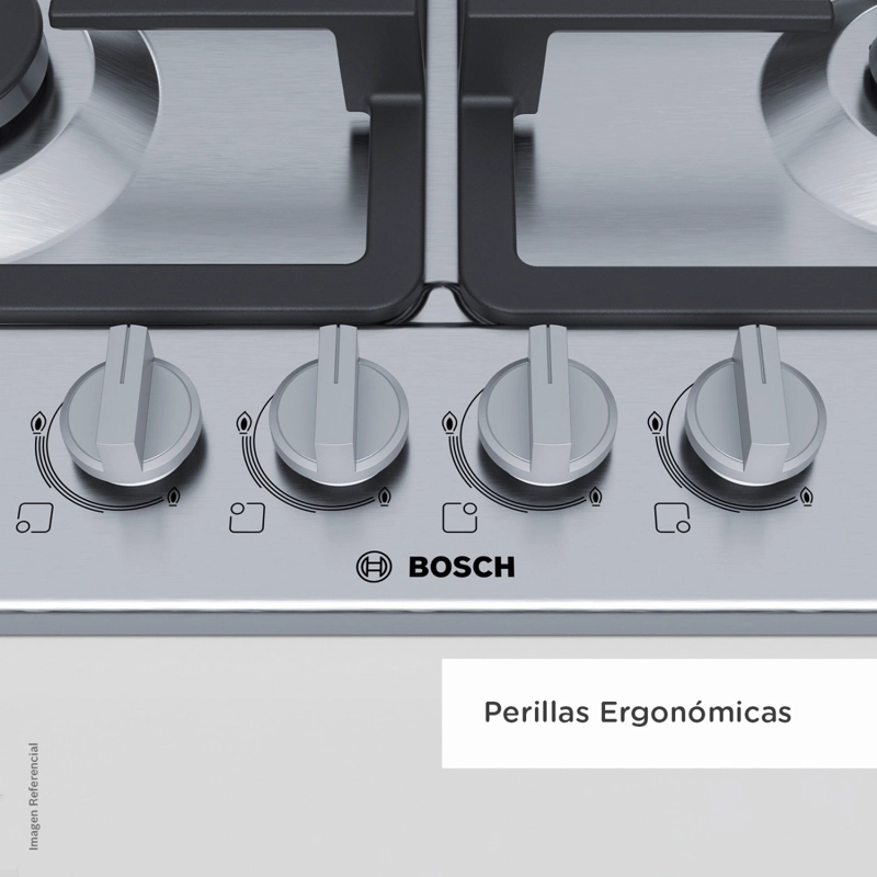 COCINA ENCIMERA A GAS BOSCH PGH6B5B90 ACERO INOXIDABLE - 5