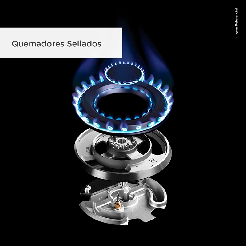 COCINA ENCIMERA A GAS BOSCH PCR9A5B90 5G-90 ACERO INOXIDABLE - 4