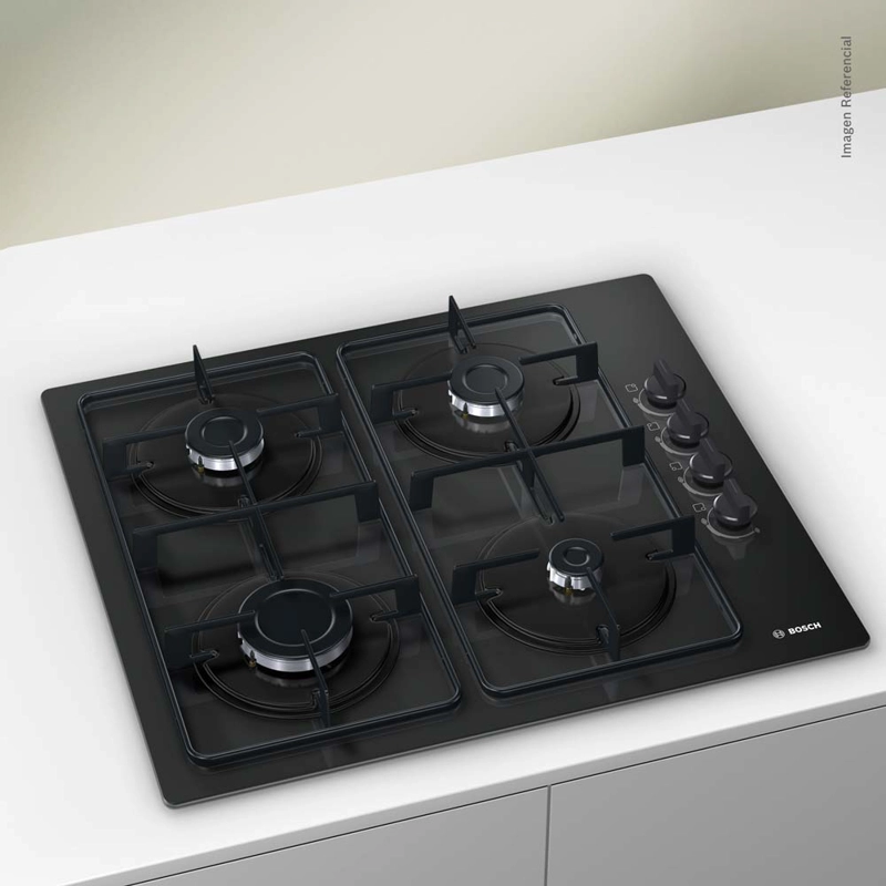COCINA ENCIMERA A GAS  BOSCH POP6B6B80 4G-60 NEGRO - 1