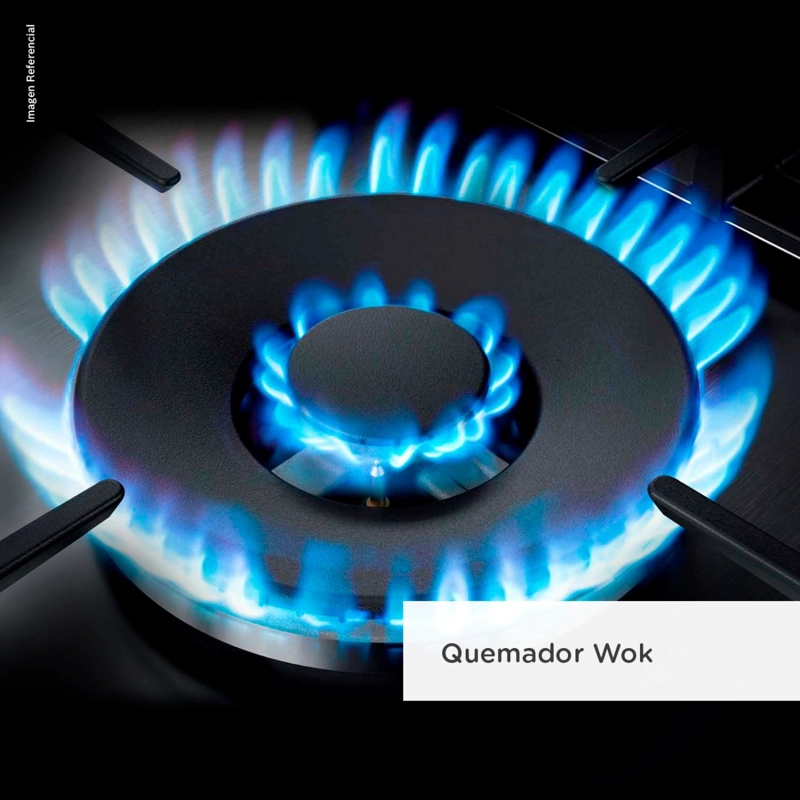COCINA ENCIMERA A GAS BOSCH PPQ7A6B90 CRYSTAL 5G-70 NEGRO - 5