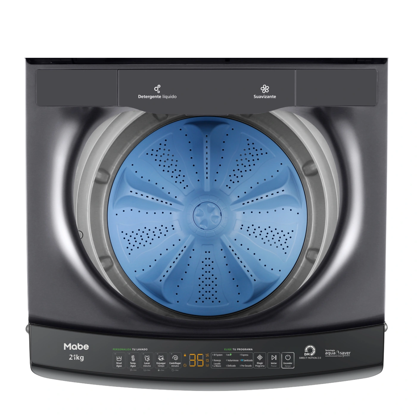 LAVADORA MABE 21KG CARGA SUPERIOR AQUA SAVER GREEN LMA1220WDGBB0 - 5