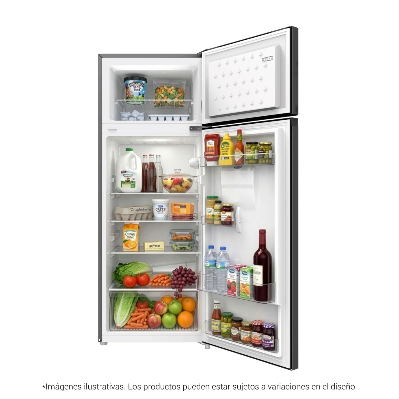 REFRIGERADORA HYUNDAI TOP FREEZER NO FROST HYRF2022NF 200L GRIS OSCURO - 3