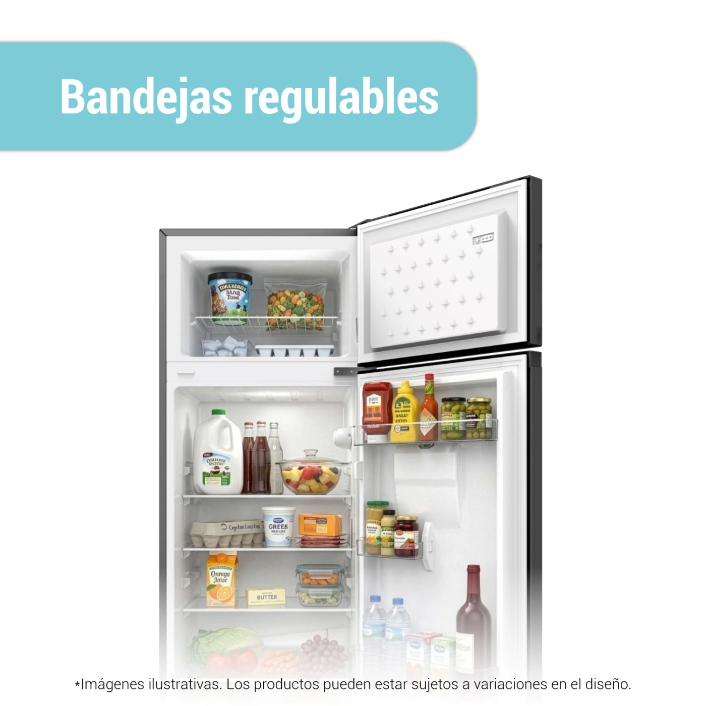 REFRIGERADORA HYUNDAI TOP FREEZER NO FROST HYRF2022NF 200L GRIS OSCURO - 7