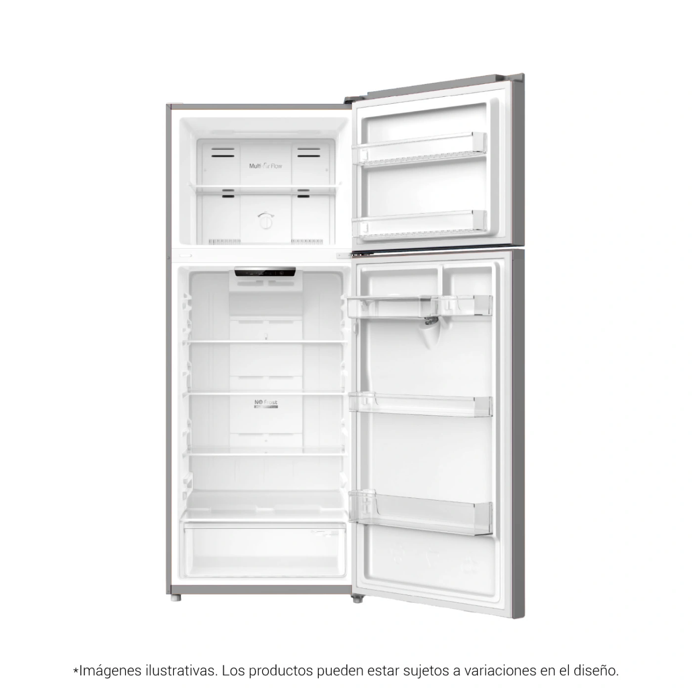 REFRIGERADORA HYUNDAI TOP FREEZER NO FROST HYRF4062IVNFM 406L NEGRO MÉTALICO - 2
