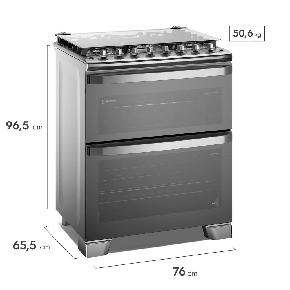 COCINA DE PIE GAS ELECTROLUX 5 HORNILLAS F5EDG - 2