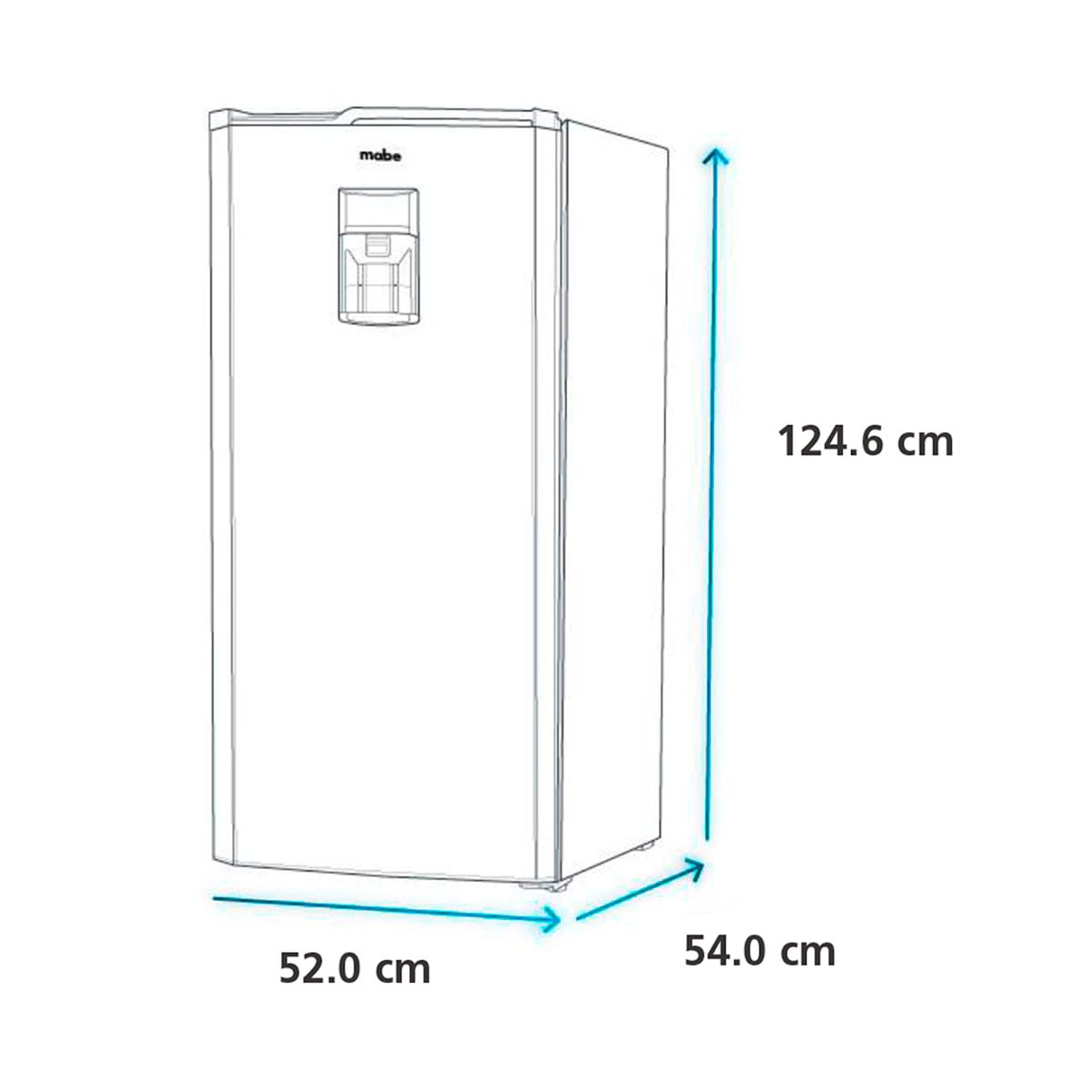 REFRIGERADORA MABE MONOPUERTA FROST RMU202PXPRS1 187L - 6