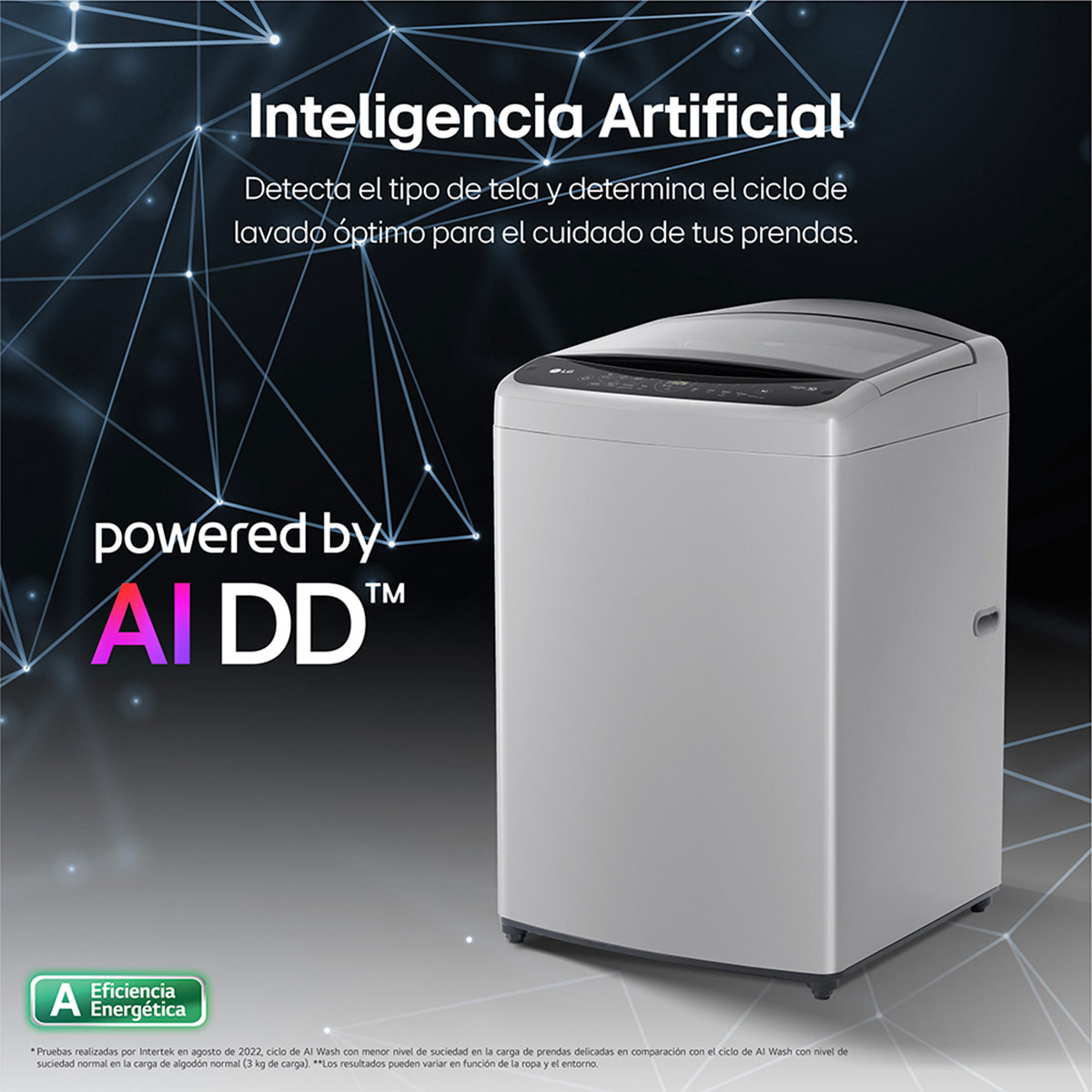 LAVADORA LG 19KG CARGA SUPERIOR AI DD INTELIGENCIA ARTIFICIAL WT19DV6T - 3