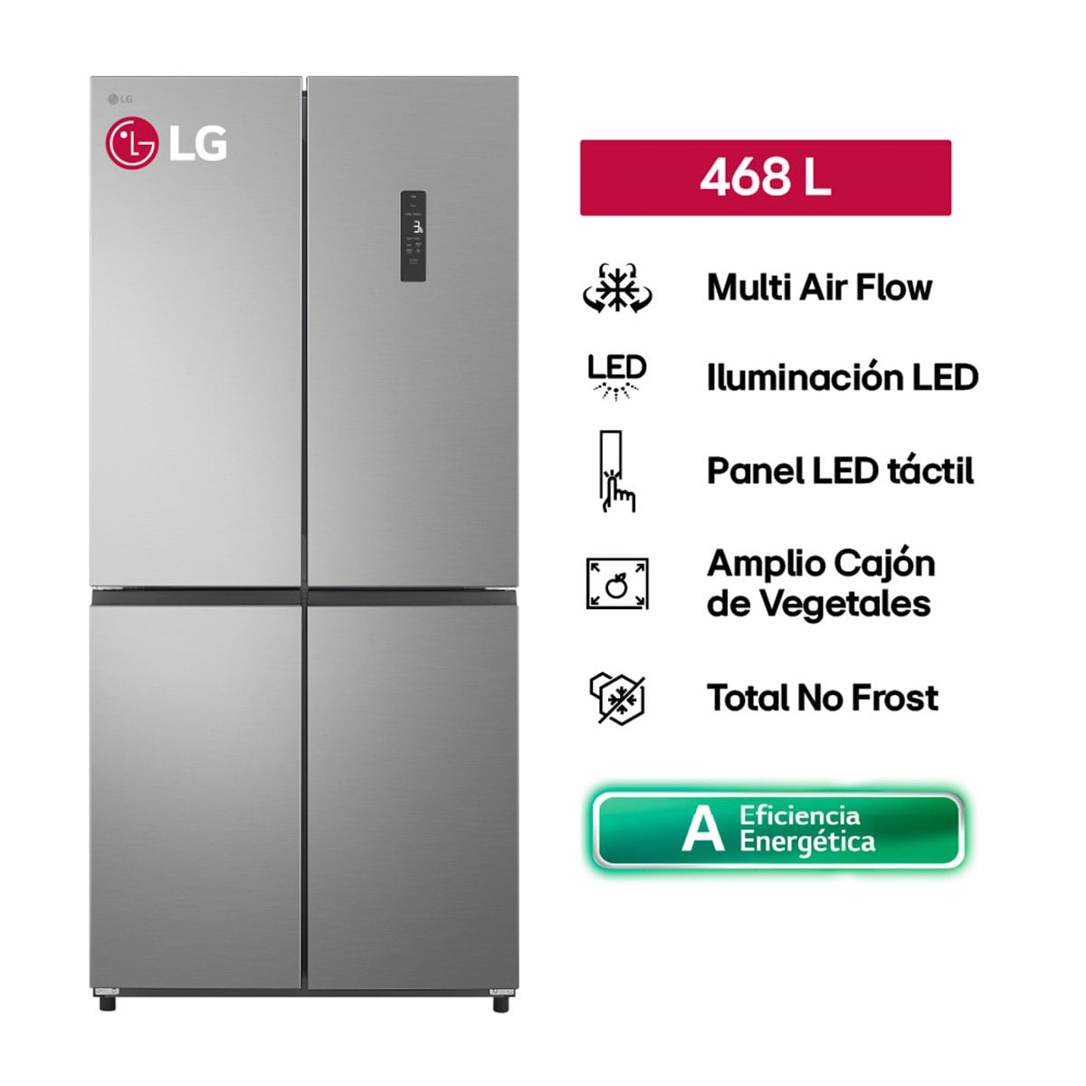 REFRIGERADORA LG FRENCH DOOR NO FROST GM49MPY 468L - 1