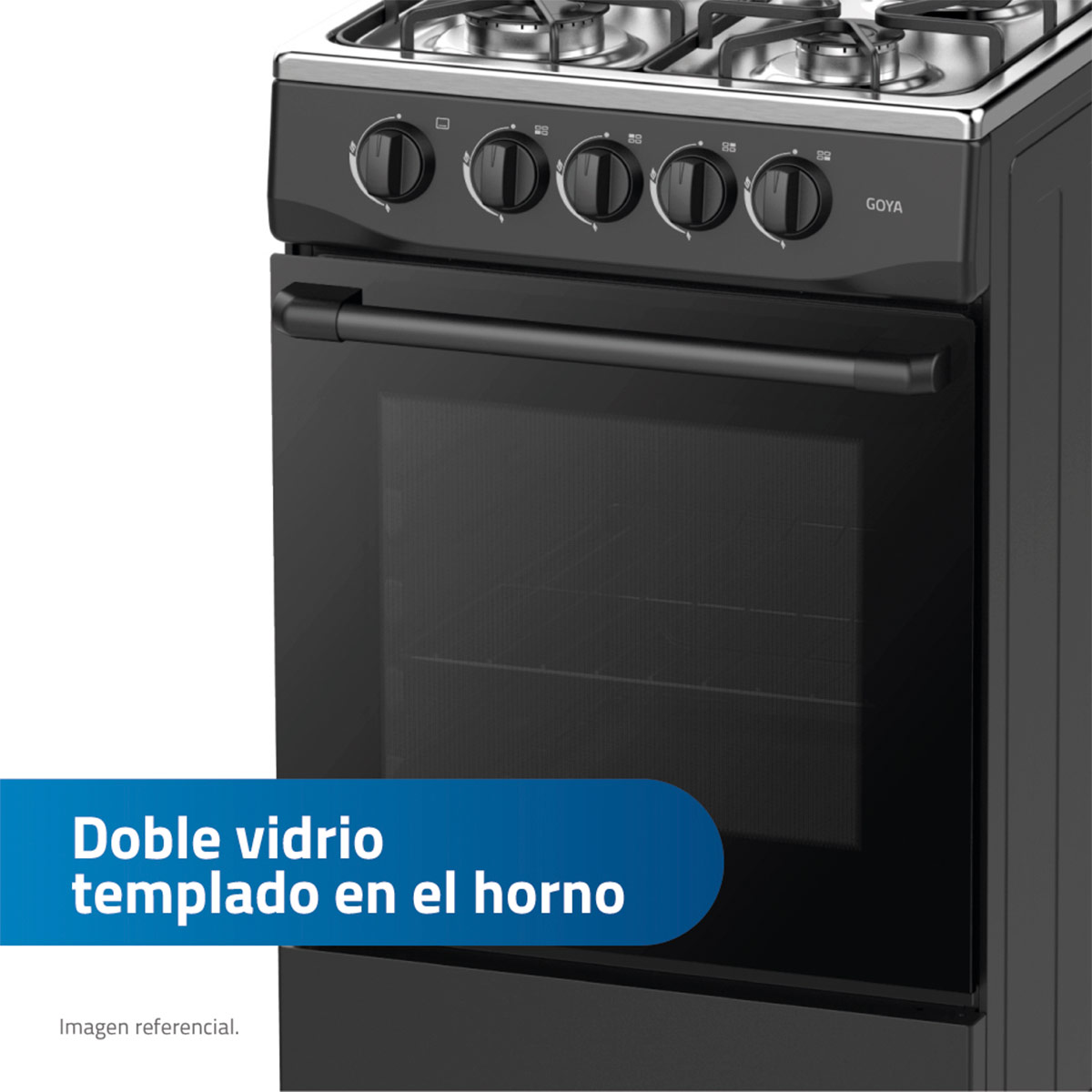 COCINA DE PIE A GAS INDURAMA 4 PLATOS GOYA - 6