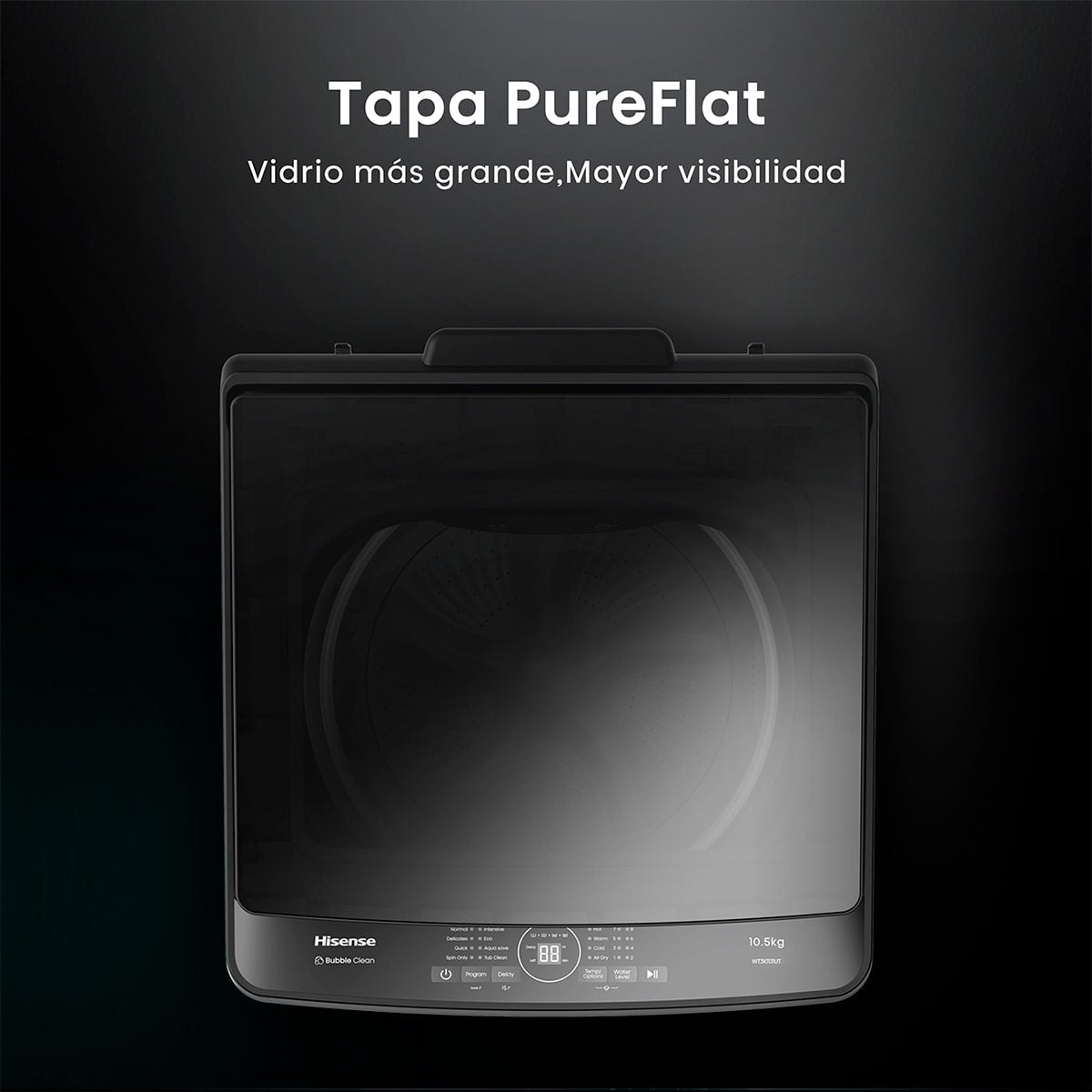 LAVADORA HISENSE 10.5KG CARGA SUPERIOR WT3K1131UT - 8